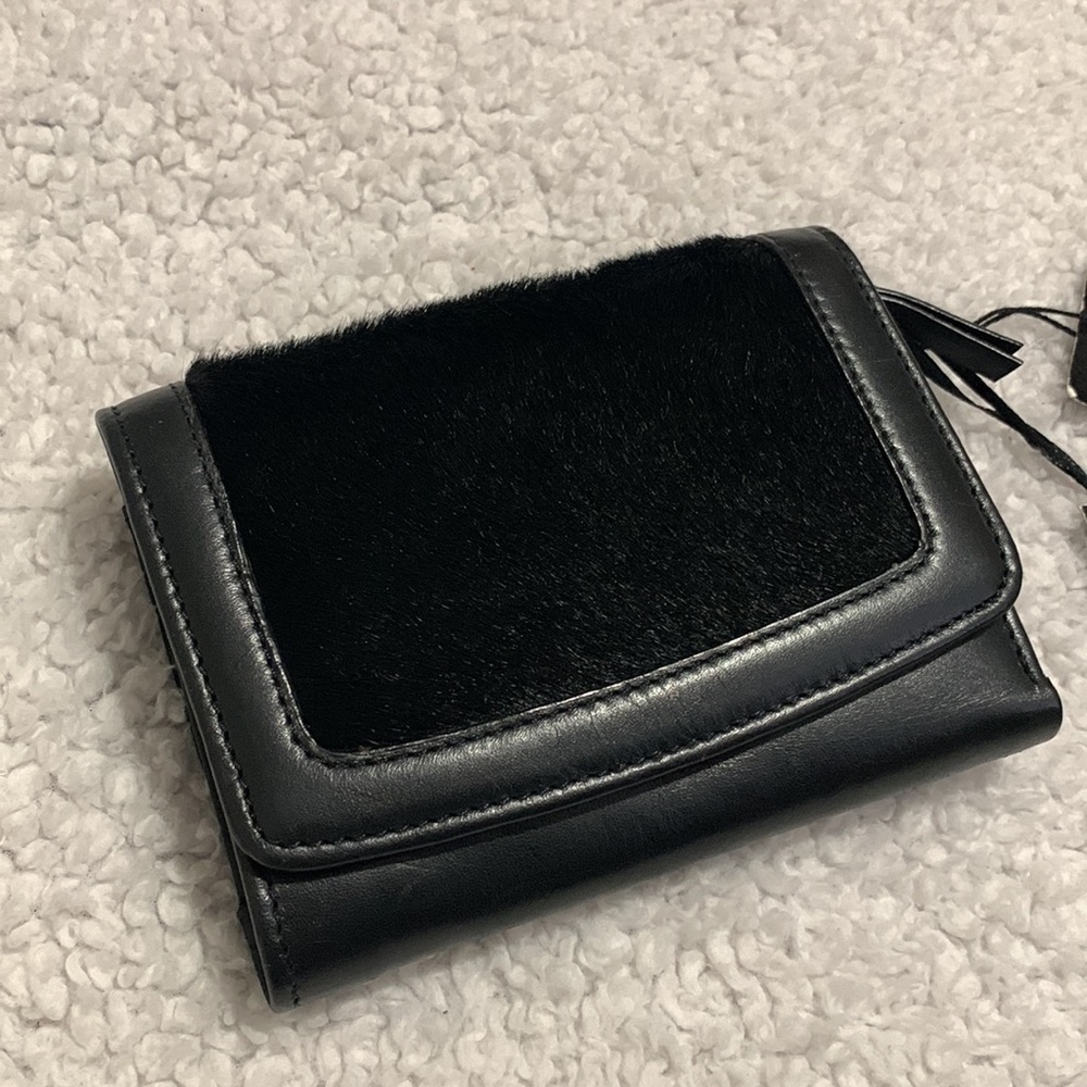Jasper Conran Genuine Leather with Fur Wallet